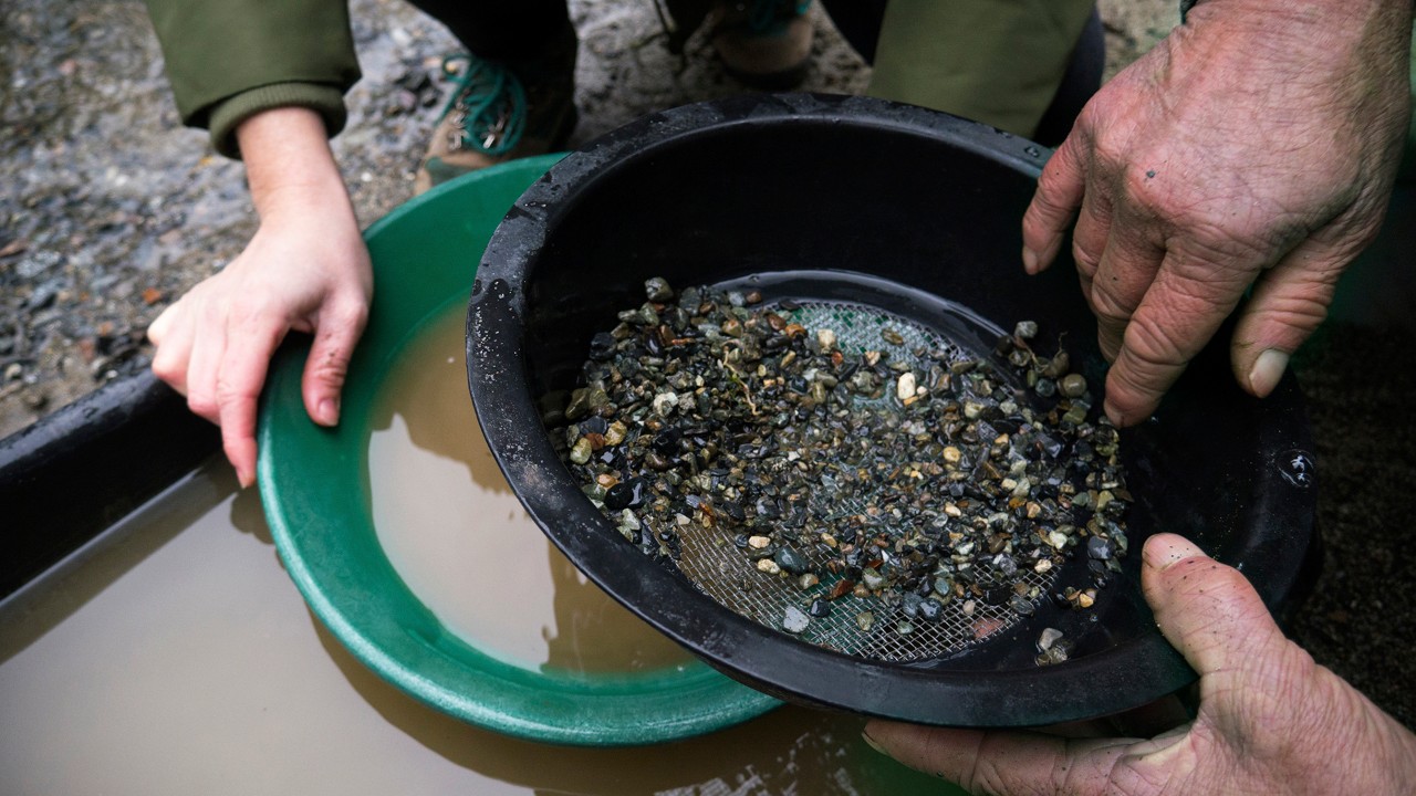 Gold panning